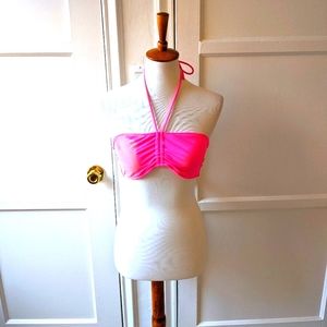 OP hot pink tie dye bandeau bikini top Sz m
